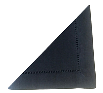 Navy Hemstitch Napkins